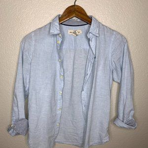 Boys H&M Lightweight Light Blue Button Down Shirt